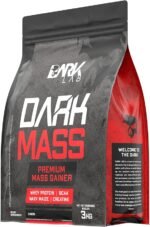 Hipercalórico Dark Mass Dark Lab, 3kg, Morango, Ganho de Massa - Imagem 2