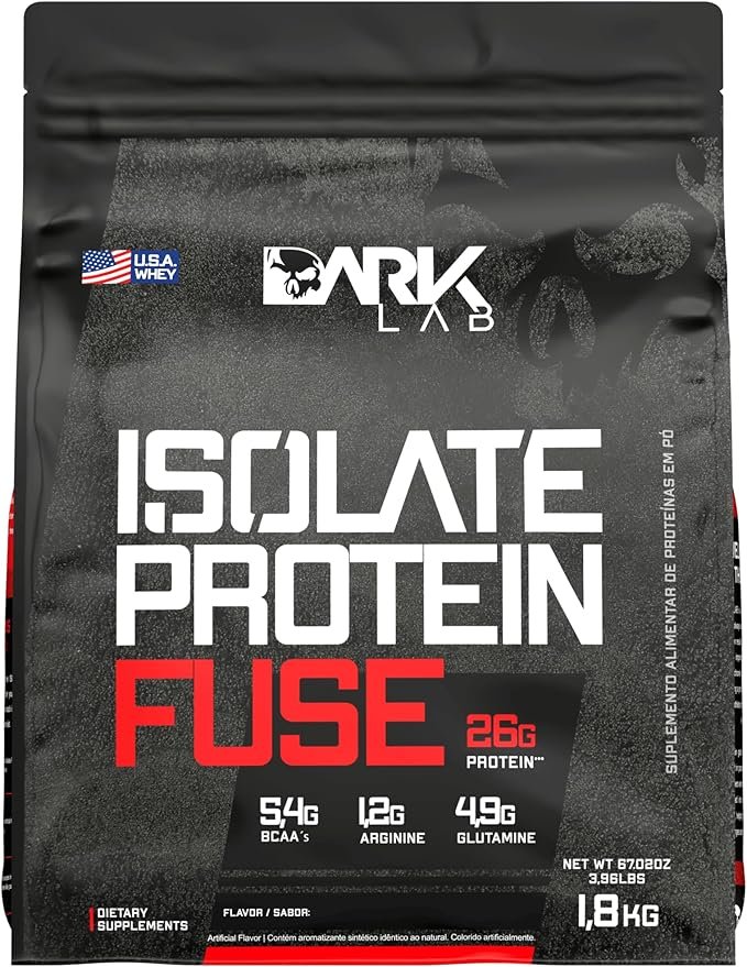 Isolate Protein Fuse Dark Lab, 1.8Kg, Cookies, Suporte Muscular Isolate Protein Fuse Dark Lab, 1.8Kg, Cookies, Suporte Muscular - Imagem 1
